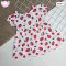 Sweet Strawberry Printed Cotton Frock