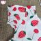 Sweet Strawberry Printed Cotton Frock