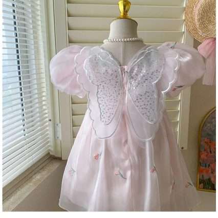 Pretty Pastle Party Dress Pink-2 Pretty Pastle Party Dress Pink-2
