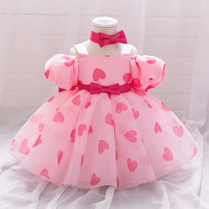 Luxury Pink Baby Party Frock