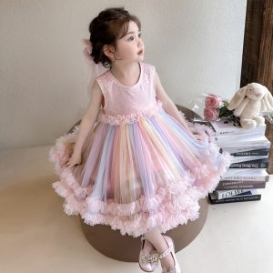 Dreamy Pastel Baby Girl Dress