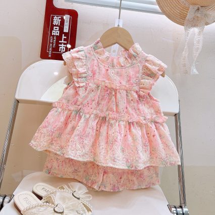 Embroidered Baby Top Shorts Set-3 Embroidered Baby Top Shorts Set-3