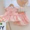 Embroidered Baby Top Shorts Set-5