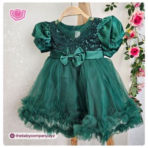 Emerald Green Baby Party Dress